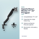 SOPORTE PINZA 1 MONITOR 17"-32" PRO IGGUAL - características principales