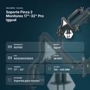 SOPORTE PINZA 2 MONITORES 17"-32" PRO IGGUAL - resumen de atributos