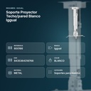SOPORTE PROYECTOR TECHO/PARED BLANCO IGGUAL - resumen de atributos