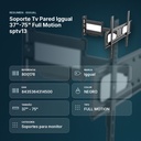 SOPORTE TV PARED IGGUAL 37"-75" FULL MOTION SPTV13 - resumen de atributos