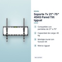 SOPORTE TV 21"-75" 45KG PARED TILT IGGUAL  - características principales