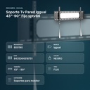 SOPORTE TV PARED IGGUAL 43"-90" FIJO SPTV86 - resumen de atributos