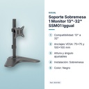 SOPORTE SOBREMESA 1 MONITOR 13"-32" SSM01 IGGUAL - características principales
