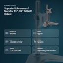SOPORTE SOBREMESA 1 MONITOR 13"-32" SSM01 IGGUAL - resumen de atributos