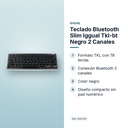 TECLADO BLUETOOTH SLIM IGGUAL TKL-BT NEGRO 2 CANALES - características principales