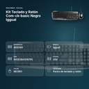 KIT TECLADO Y RATÓN COM-CK-BASIC NEGRO IGGUAL  - resumen de atributos