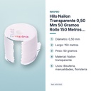 HILO NAILON TRANSPARENTE 0,50 MM 50 GRAMOS ROLLO 150 METROS INNSPIRO - características principales