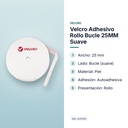 VELCRO ADHESIVO ROLLO BUCLE 25MM SUAVE - características principales
