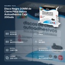 DISCO NEGRO 20MM DE CIERRE PLICO VELCRO AUTOADHESIVO CAJA 200UDS - resumen de atributos