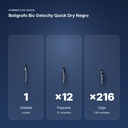 BOLÍGRAFO BIC GELOCITY QUICK DRY NEGRO - formato de venta: paquete de 12, caja de 216