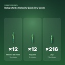 BOLÍGRAFO BIC GELOCITY QUICK DRY VERDE - formato de venta: paquete de 12, caja de 216