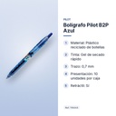 BOLÍGRAFO PILOT B2P AZUL - características principales