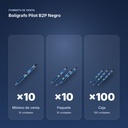 BOLÍGRAFO PILOT B2P NEGRO - formato de venta: paquete de 10, caja de 100