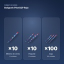 BOLÍGRAFO PILOT B2P ROJO  - formato de venta: paquete de 10, caja de 100