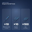 BOLÍGRAFO PILOT B2P VERDE - formato de venta: paquete de 10, caja de 100