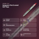 BOLÍGRAFO PILOT ECOBALL B2P ROJO - resumen de atributos