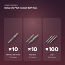 BOLÍGRAFO PILOT ECOBALL B2P ROJO - formato de venta: paquete de 10, caja de 100