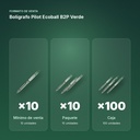 BOLÍGRAFO PILOT ECOBALL B2P VERDE - formato de venta: paquete de 10, caja de 100
