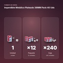 IMPERDIBLE METÁLICO PLATEADO 38MM PACK 40 UDS - formato de venta: paquete de 12, caja de 240