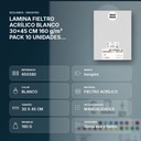 LAMINA FIELTRO ACRÍLICO BLANCO 30x45 CM 160 g/m² PACK 10 UNIDADES INNSPIRO - resumen de atributos