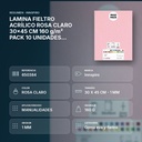 LAMINA FIELTRO ACRÍLICO ROSA CLARO 30x45 CM 160 g/m² PACK 10 UNIDADES INNSPIRO - resumen de atributos