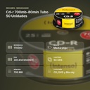 CD-R 700MB-80MIN TUBO 50 UNIDADES - resumen de atributos