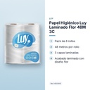 PAPEL HIGIÉNICO LUY LAMINADO FLOR 48M  3C - características principales