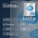 PAPEL HIGIÉNICO LUY LAMINADO FLOR 48M  3C - resumen de atributos