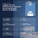 LAMINA FIELTRO ACRÍLICO AZUL NAUTICO 30x45 CM 160 g/m² PACK 10 UNIDADES INNSPIRO - resumen de atributos