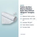 FIELTRO ACRÍLICO BLANCO NÁUTICO ROLLO 100X200CM 160GR/M² INNSPIRO - características principales
