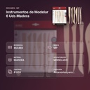INSTRUMENTOS DE MODELAR 6 UDS MADERA - resumen de atributos