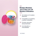 MOLDES MODELAR JOVI CUBO CON 24 MOLDES 6 MODELOS - características principales
