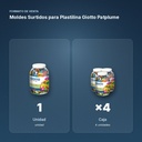 MOLDES SURTIDOS PARA PLASTILINA GIOTTO PATPLUME - formato de venta: caja de 4