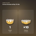 CORONA DORADA DE REY 10 UDS - formato de venta: paquete de 10