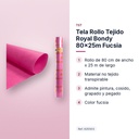 TELA ROLLO TEJIDO ROYAL BONDY 80X25M FUCSIA - características principales