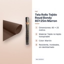 TELA ROLLO TEJIDO ROYAL BONDY 80X25M MARRON - características principales