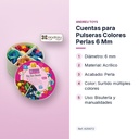CUENTAS PARA PULSERAS COLORES PERLAS 6 MM - características principales
