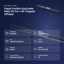 PAPEL CELOFÁN AZUL INETA ROLLO 50 CM × 65 TREPADO 25HOJAS - resumen de atributos