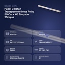 PAPEL CELOFÁN TRANSPARENTE INETA ROLLO 50 CM × 65 TREPADO 25HOJAS - resumen de atributos
