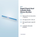 PAPEL CHAROL AZUL COBALTO ROLLO 50CM×16,25M - características principales