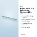 PAPEL CHAROL AZUL PALIDO ROLLO 50CM×16,25M - características principales