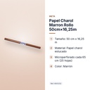 PAPEL CHAROL MARRON ROLLO 50CM×16,25M - características principales