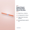 PAPEL CHAROL NARANJA ROLLO 50CM×16,25M - características principales