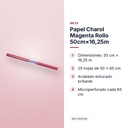 PAPEL CHAROL MAGENTA ROLLO 50CM×16,25M - características principales