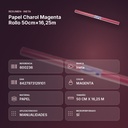 PAPEL CHAROL MAGENTA ROLLO 50CM×16,25M - resumen de atributos