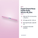 PAPEL CHAROL ROSA PALIDO ROLLO 50CM×16,25M - características principales