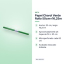 PAPEL CHAROL VERDE ROLLO 50CM×16,25M - características principales