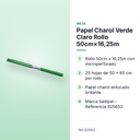 PAPEL CHAROL VERDE CLARO ROLLO 50CM×16,25M - características principales