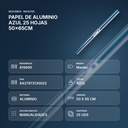 PAPEL DE ALUMINIO AZUL 25 HOJAS 50x65CM - resumen de atributos