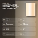 PAPEL METALIZADO CHAMPÁN A4 130 g/m² PACK DE 10 HOJAS - resumen de atributos